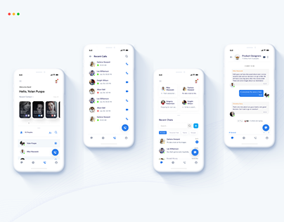 Contact Book App: Call, Messages of Design Exploration