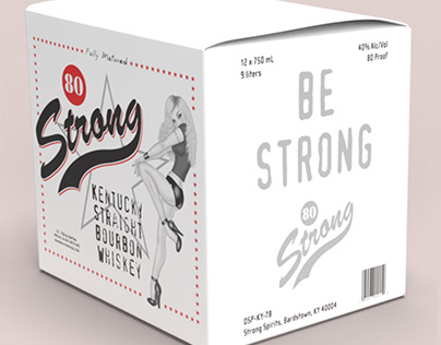80 Strong Logo, Label & Case