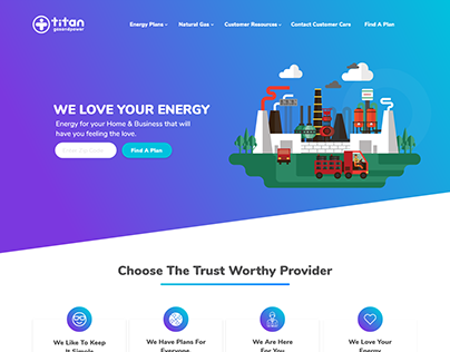 Titan Gas & Power ( Variation 2 Website Design)