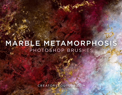 Marble Photoshop Brushes: Multicolor & Painterly