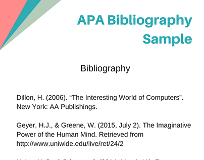 APA Bibliography Sample