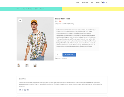 T-shirt Website Design