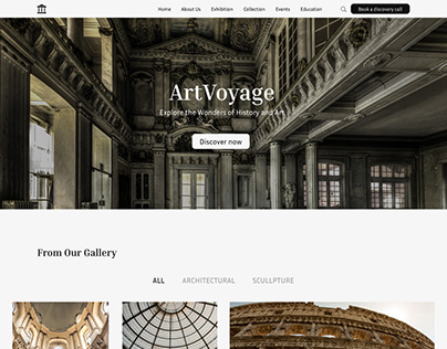 Projectminiatuur - Web Design for ArtVoyage