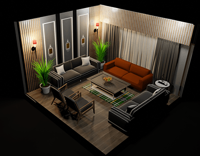 Pleasing living Room Design