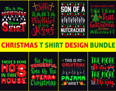Best Christmas T Shirt Design Bundle 12