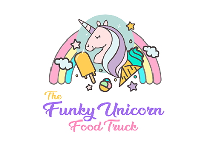 Unicorn IceCream shop Logo