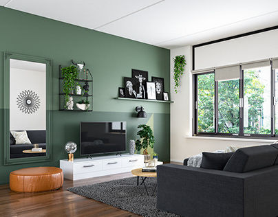 Living Room Design I 3D Visualization