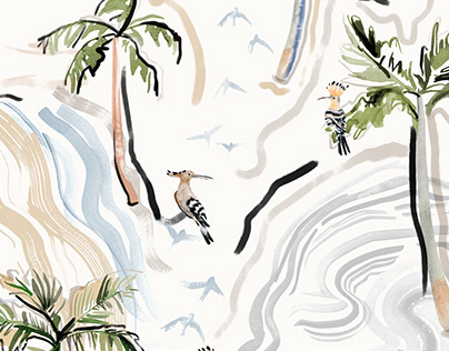 Coconut Tree Beach Print