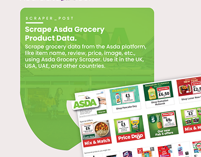 Asda Grocery Scraper | Scrape Asda Grocery Data.