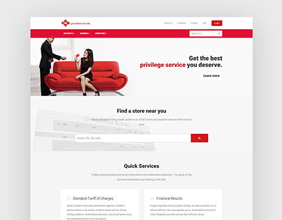 UI Design - Prabhu Bank Homepage