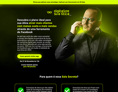 Landing Page - Jairo Siqueira - Digitalize sua Ótica