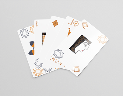 PlayCards with Islamic Patterns, illustration