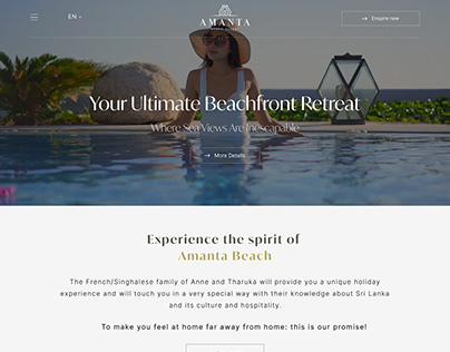 Beach Hotel Web Design