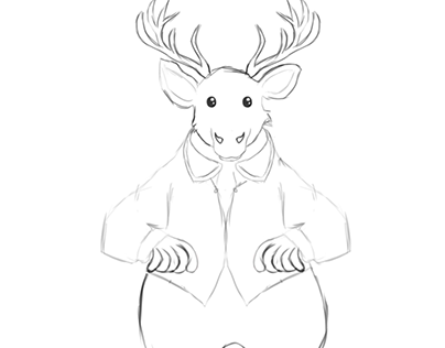 Sample for Humanoid Moose Character | Moomins