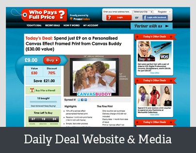 Love Creative UK Daily Deal Website & Support Media
