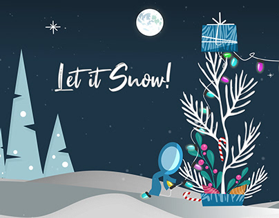 Inkman Christmas Greeting - Let it Snow!