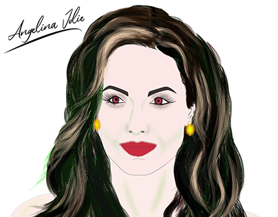 Ilustración digital - Angelina Jolie