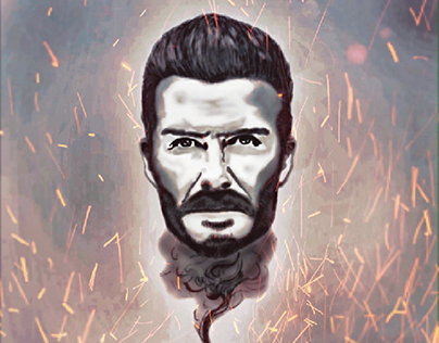 David Beckham Portrait On SketchBook Pro