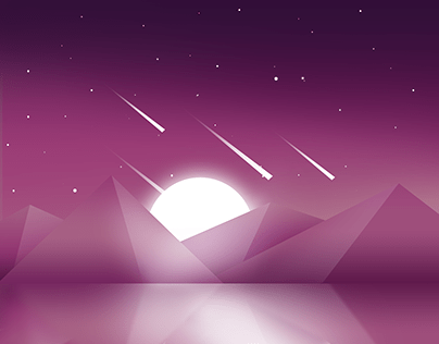 Purple Mountains Ilustration