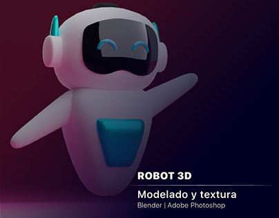 Robot 3D - Modelado y textura