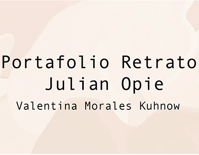 Portafolio Retrato Julian Opie