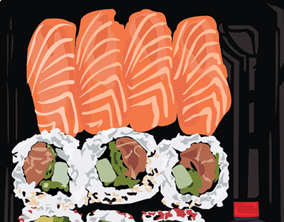 Sushi Recipe Vector Illustration