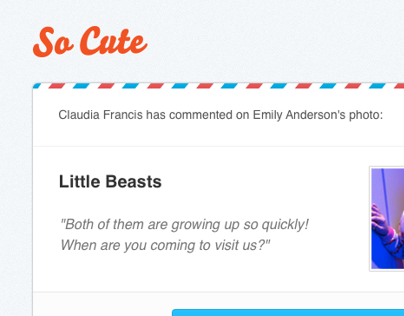 SoCute email template