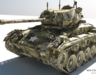 M24 Chaffe Tank 3D - Big presentation.