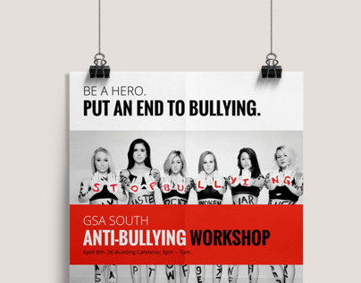 Anti-Bullying Workshop Poster