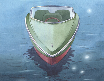 Vintage boat illustration / Иллюстрации винтажных лодок