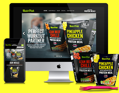 Website Design: NutriPak Protein Meals
