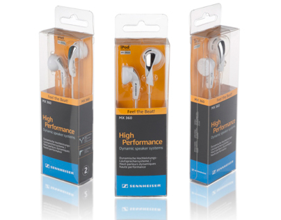 Packaging Design for Sennheiser MX Series Earphones
