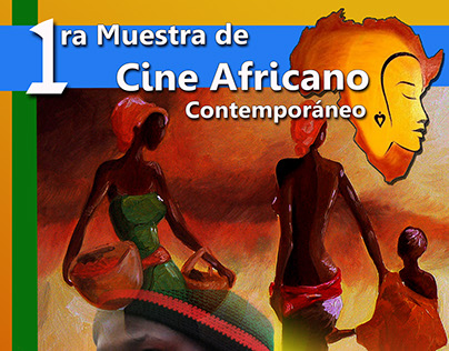 Afiche para Festival de Cine Africano