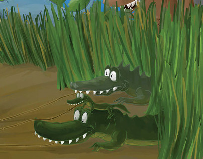 Scared crocodiles