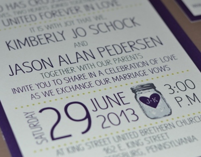 Pedersen Wedding Invitation Package