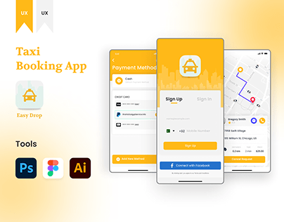 taxi booking app design