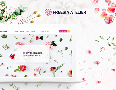 Freesia Atelier - artistic florist ecommerce website