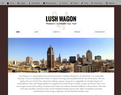 Lush Wagon Food Truck Website!