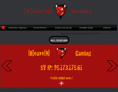 Gaming Website design