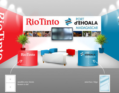 Stand for Rio Tinto / Port d'Ehoala