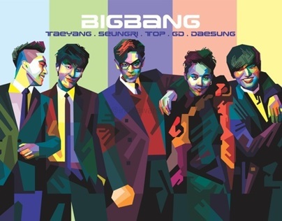 #16 BIGBANG POPART POTRAIT