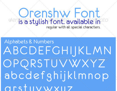 Orenshw Font