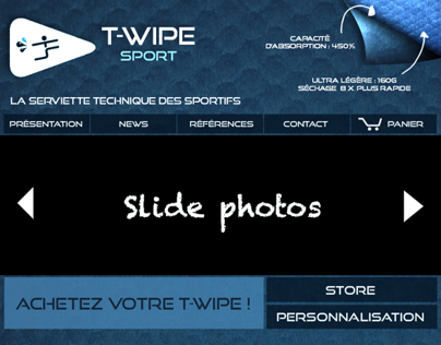 Webdesign www.T-WIPE.fr