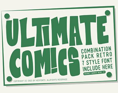 Ultimate Comics Font | Free Font & Bonus Illustration