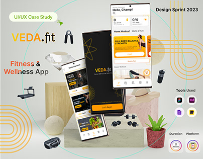 Veda.fit - Ancient Indian Fitness & Wellness App Case