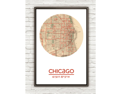 CHICAGO - city poster