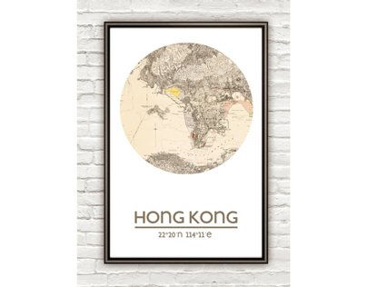 HONG KONG - city poster
