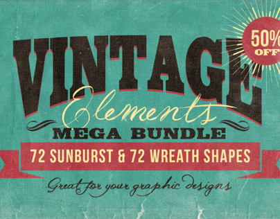 Vintage Elements Bundle (50% OFF)