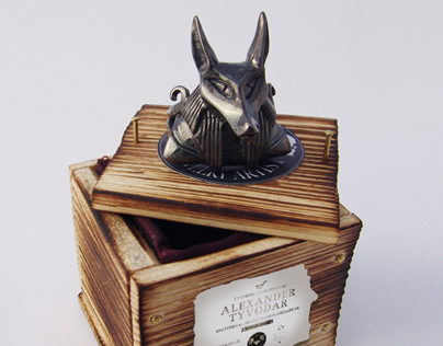 Anubis - ring made of silver
