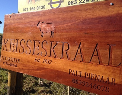 'Keisseskraal' farm signs